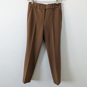 NEW RW CO Women's Slim Leg Ankle Length Dress Pants Size 2 Brown